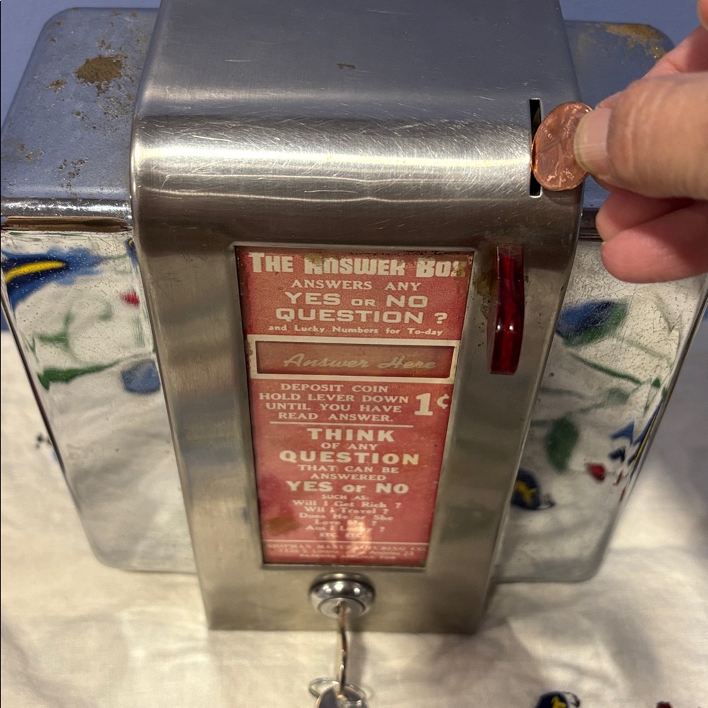 Vintage Retro “The Answer Box” Napkin Holder - Picture 14 of 14